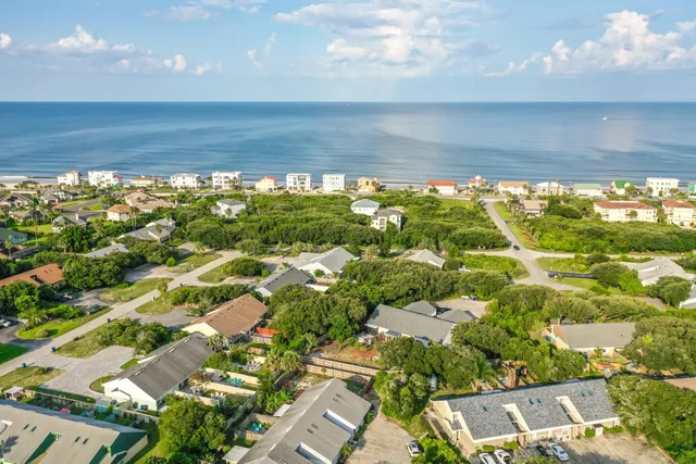 a view of a city with an ocean