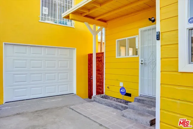 a view of front door of house