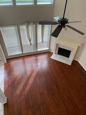 a view of a hallway view with staircase