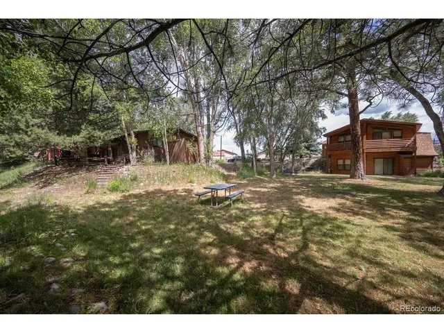 a view of house with backyard