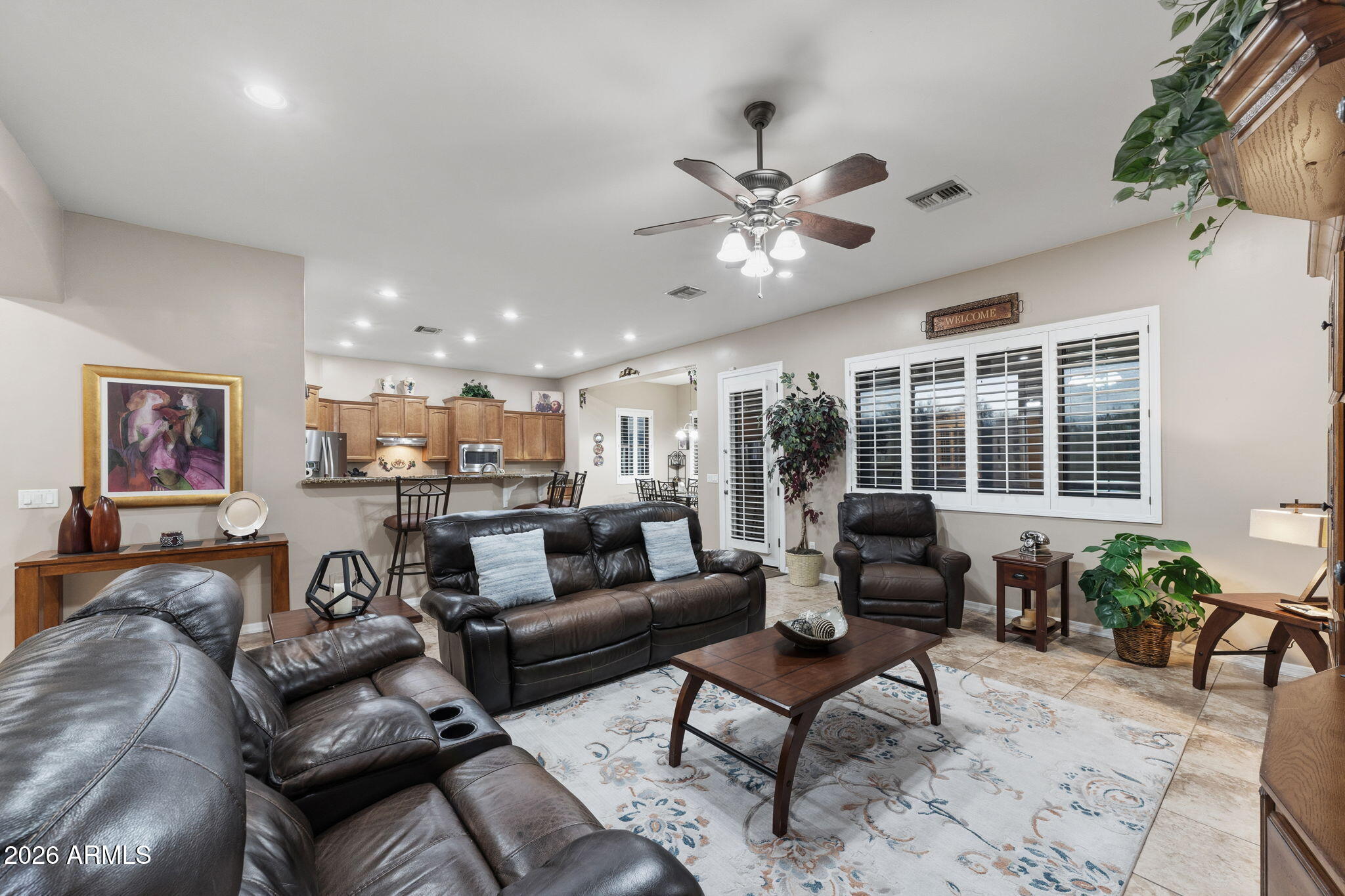 1104 North Mountain Road Mesa, AZ 85207 - Photo 18 of 44 Family Room and Kitchen