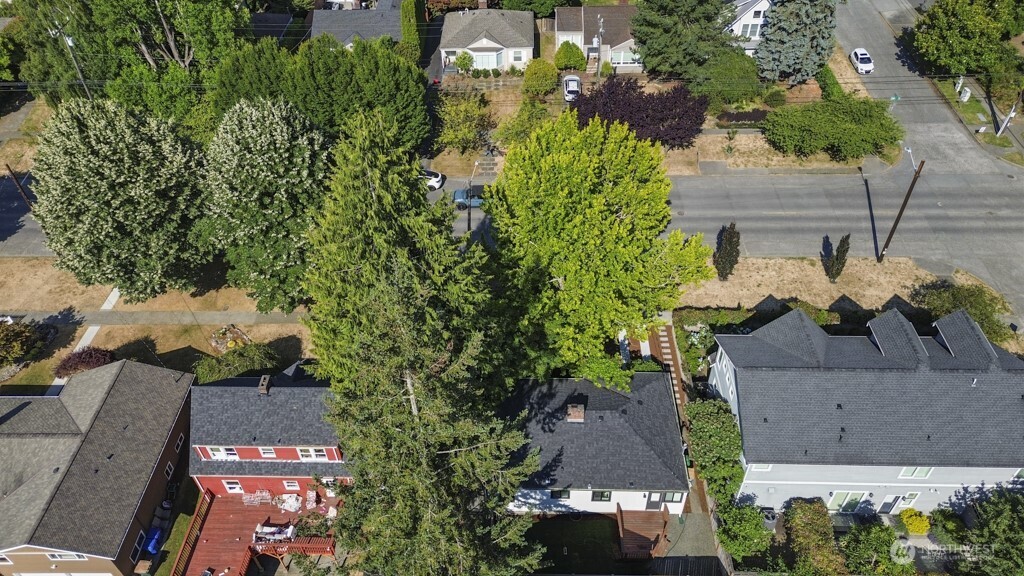 2646 34th Avenue West Seattle, WA 98199 - Photo 37 of 40 an aerial view of a house with a yard basket ball court and outdoor seating