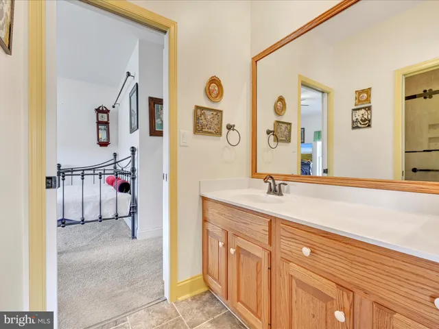 a view of a storage room with a table and chairs