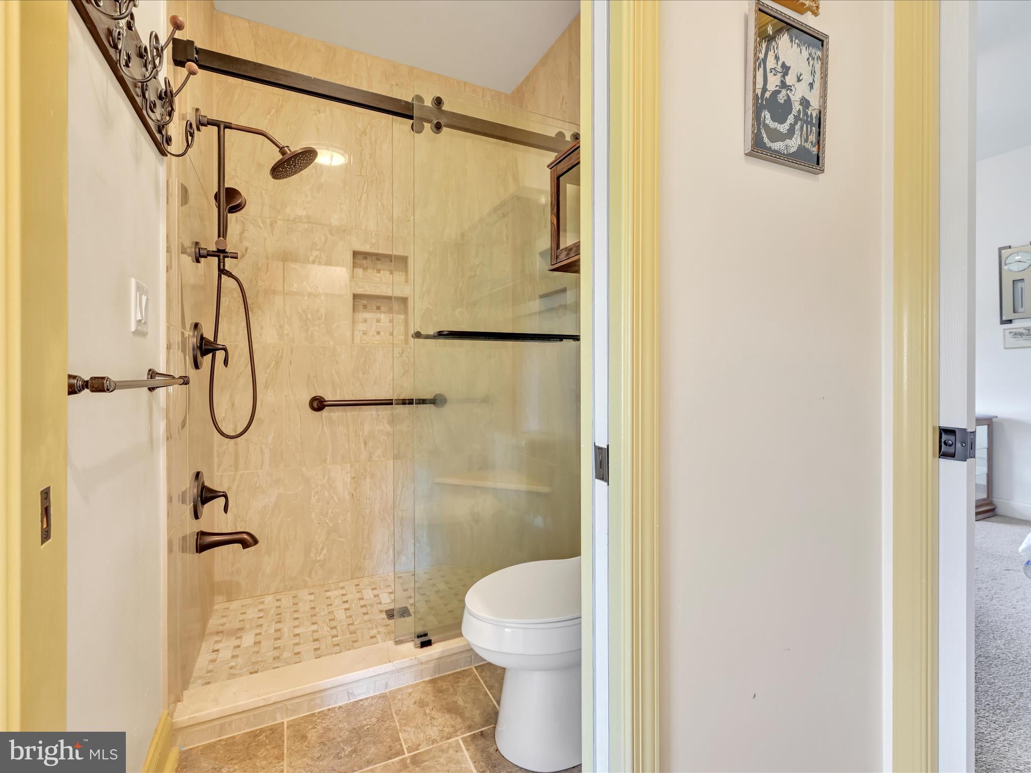 1120 Suedberg Road Pine Grove, PA 17963 - Photo 22 of 75 a bathroom with a shower and a toilet