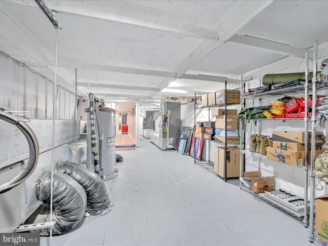 a view of a garden with an outdoor space