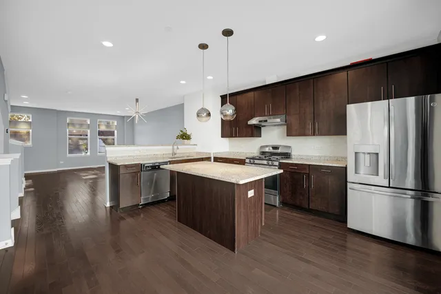 a view of a building from a balcony