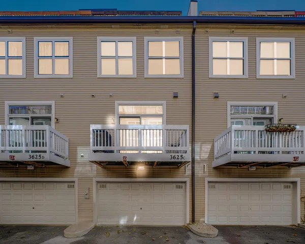 a front view of a building with a window