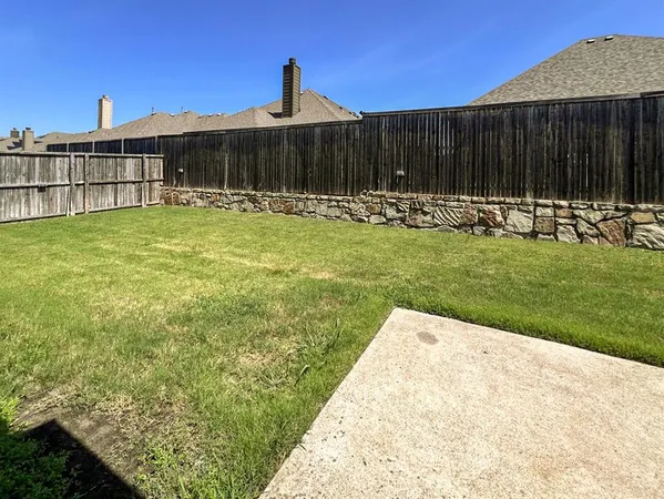 a outdoor living space with furniture