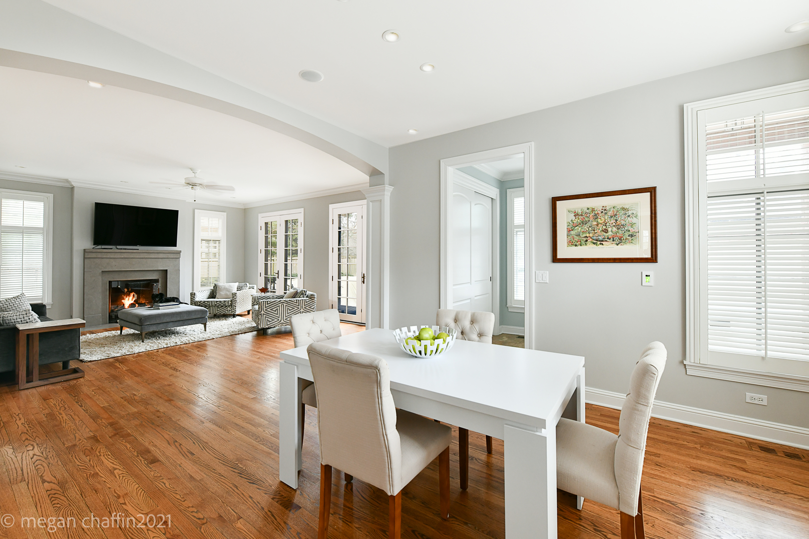 102 Church Road Winnetka, IL 60093 - Photo 18 of 46 a view of a dining room with furniture window and wooden floor