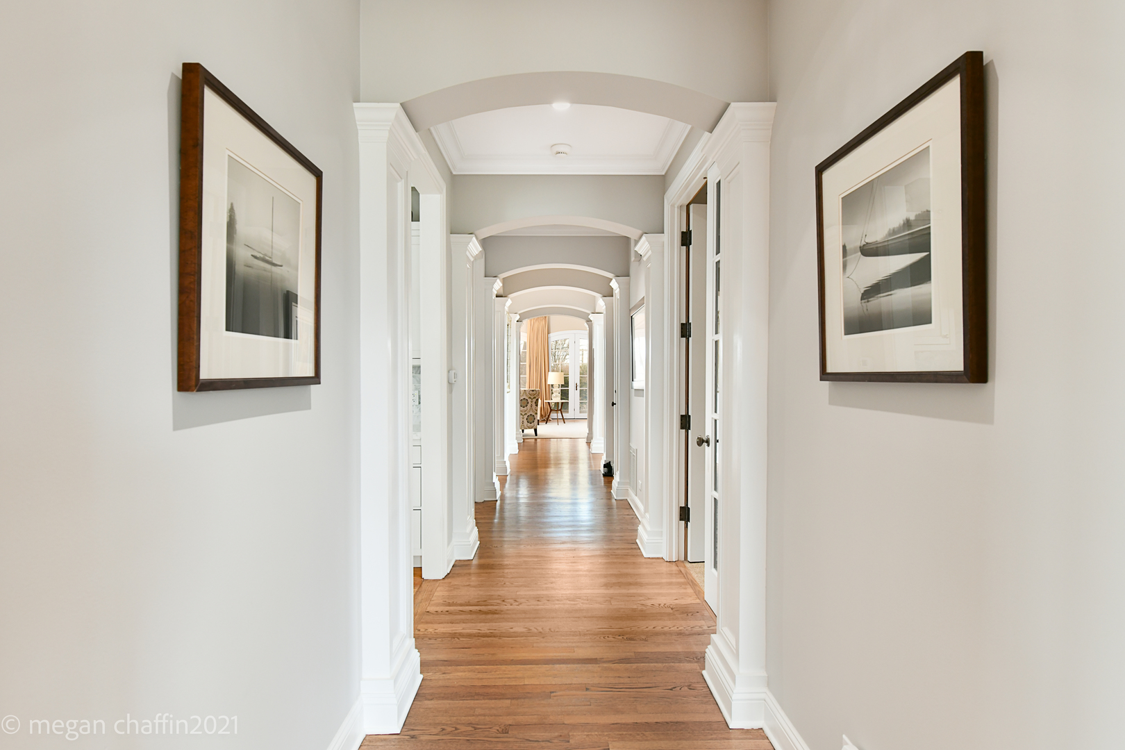 102 Church Road Winnetka, IL 60093 - Photo 23 of 46 a view of a hallway with wooden floor