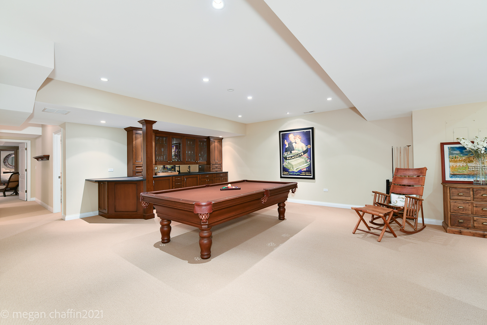 102 Church Road Winnetka, IL 60093 - Photo 35 of 46 a living room with furniture pool table and a window