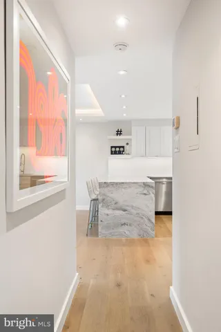 a view of balcony with furniture