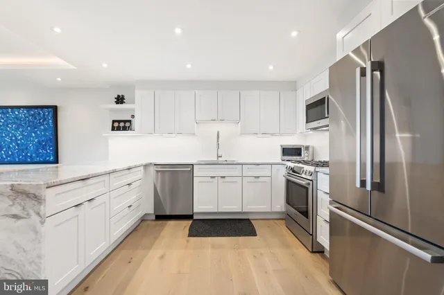 a view of a balcony with city view