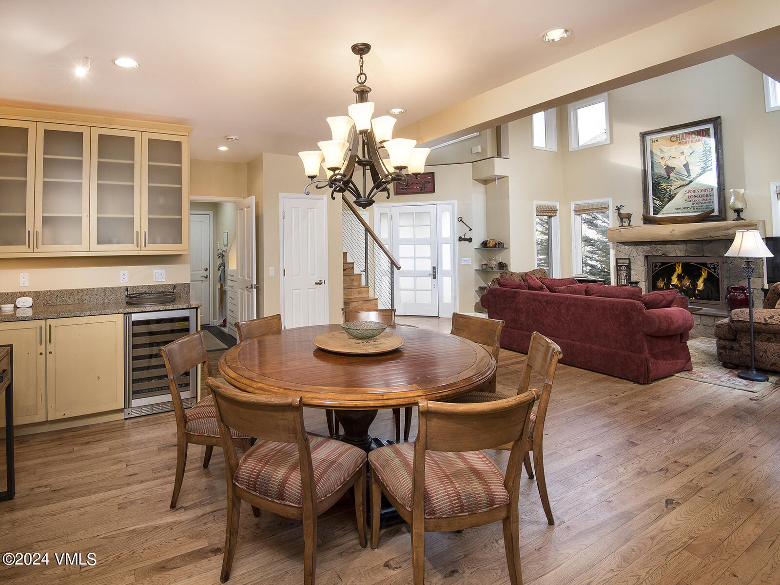 1968 Vermont Road Vail, CO 81657 - Photo 7 of 69 a view of a dining room with furniture and wooden floor
