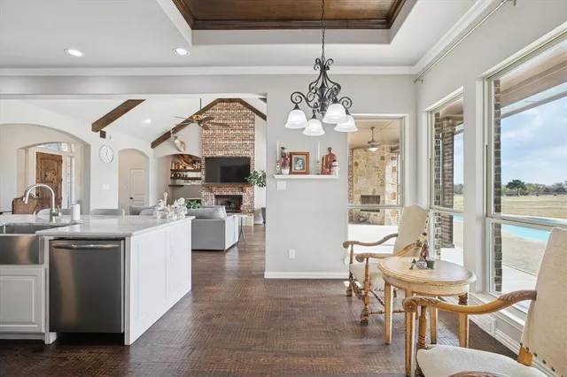 a utility room with cabinets