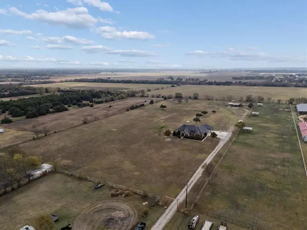 an aerial view of a beach