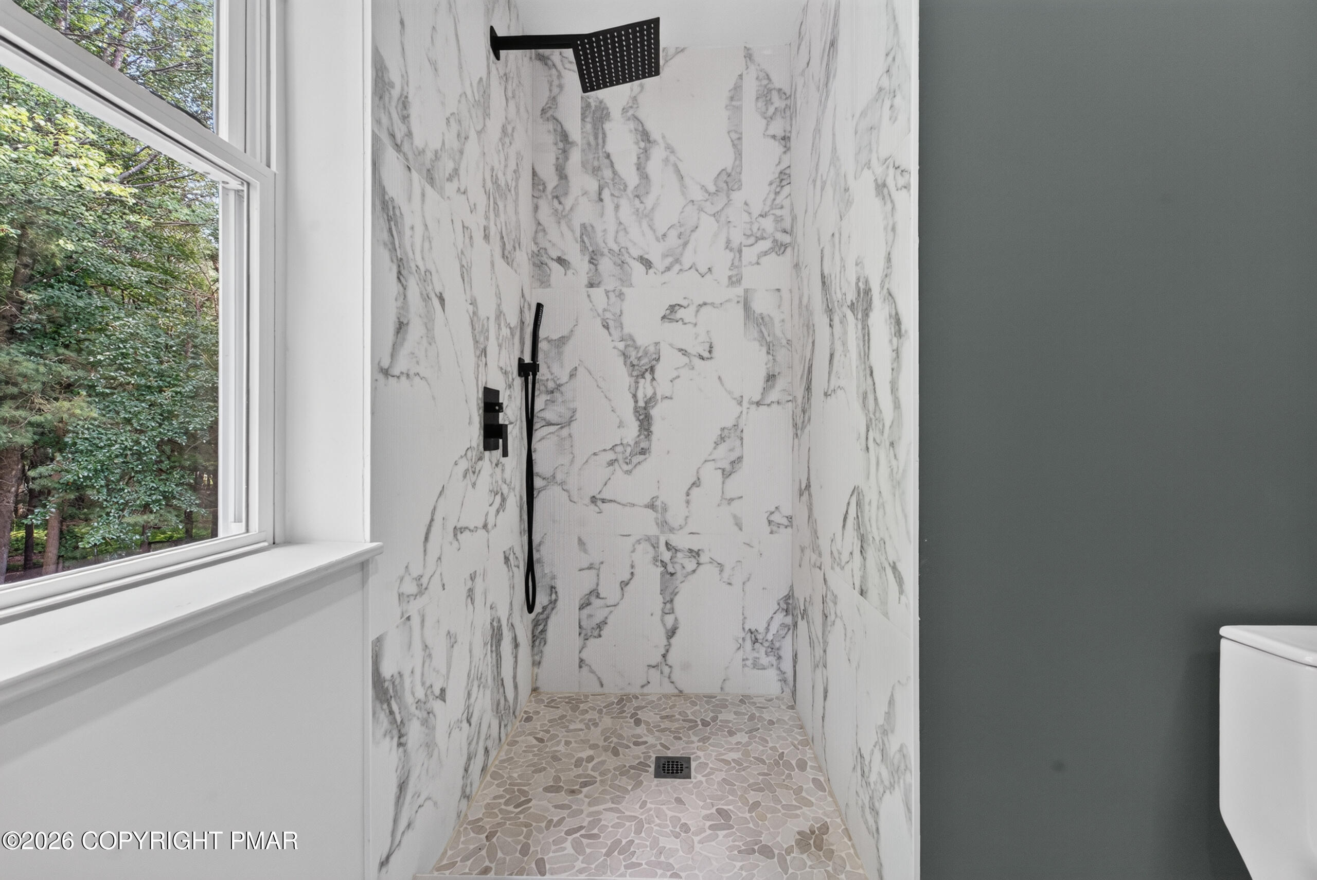 4116 Low Ridge Road Pocono Summit, PA 18346 - Photo 42 of 58 Main Bath Tiled Shower