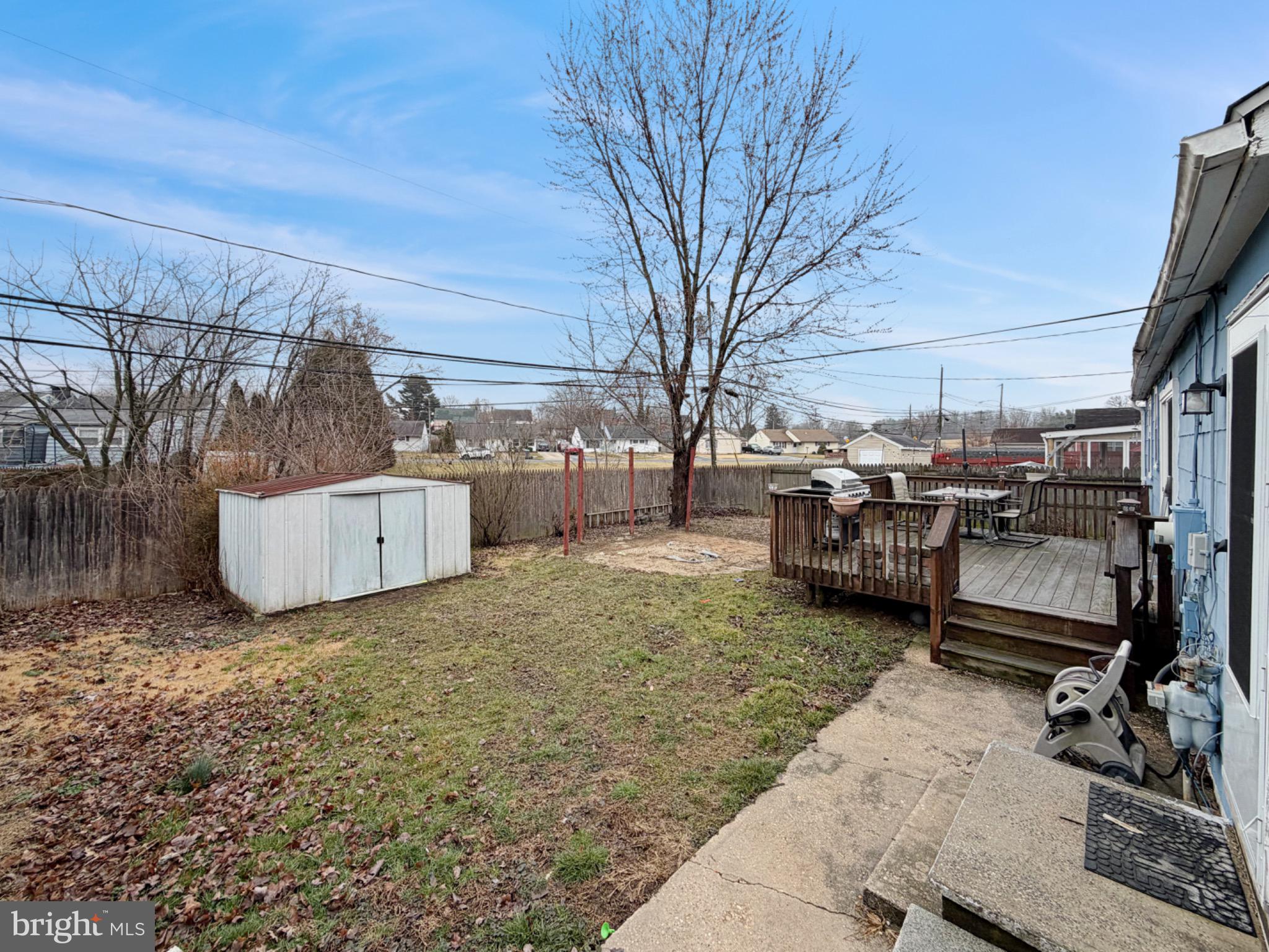 15 Mark New Castle, DE 19720 - Photo 12 of 13 Spacious backyard with deck and shed.