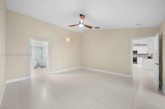 a view of empty room