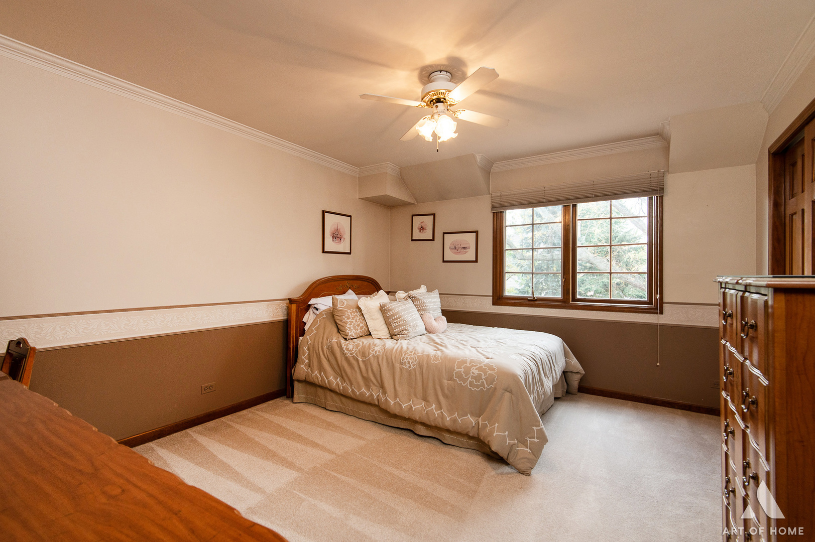 3112 Turnberry Road St. Charles, IL 60174 - Photo 52 of 77 a bed room with a bed and a chandelier