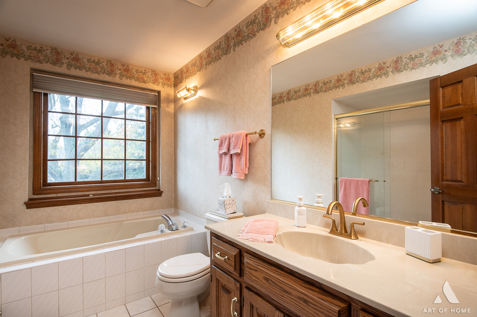 3112 Turnberry Road St. Charles, IL 60174 - Photo 53 of 77 a bathroom with a granite countertop sink toilet and shower
