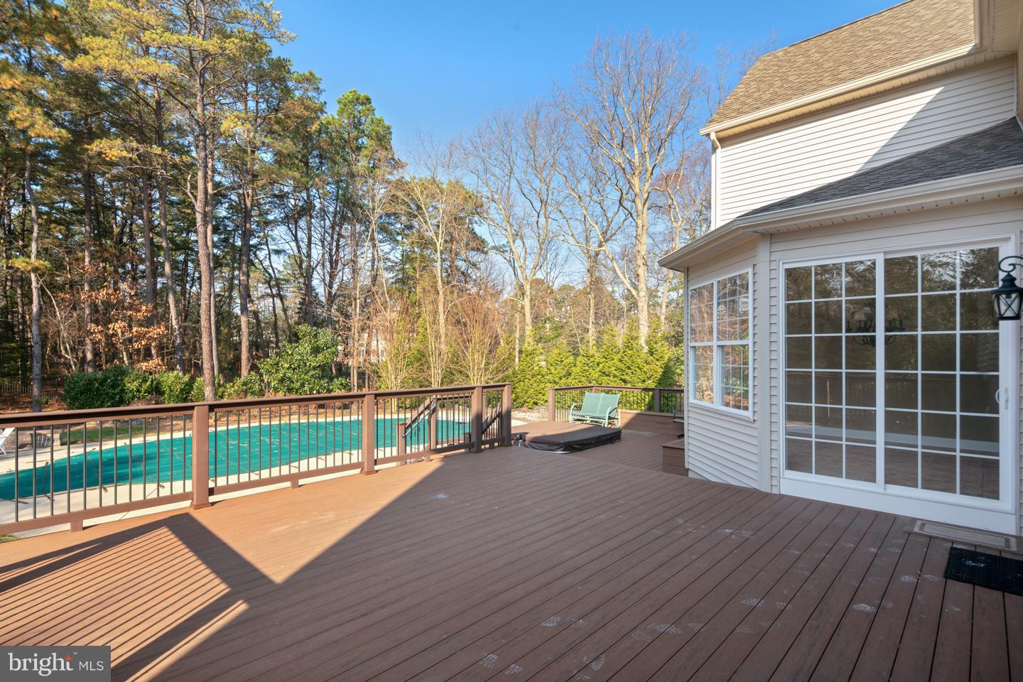 211 Kresson Gibbsboro Road Voorhees, NJ 08043 - Photo 8 of 35 Large Trex Deck off kitchen w/hot tub