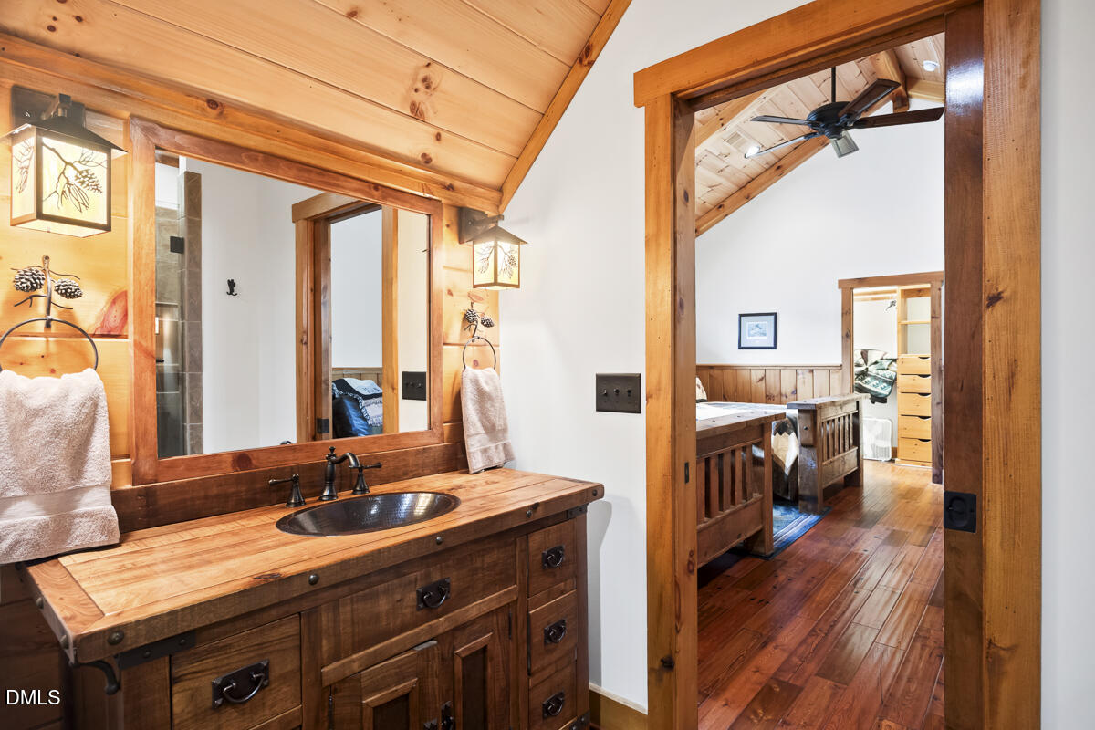 390 Line Creek Farm Road Yanceyville, NC 27379 - Photo 52 of 102 a view of living room kitchen and entryway