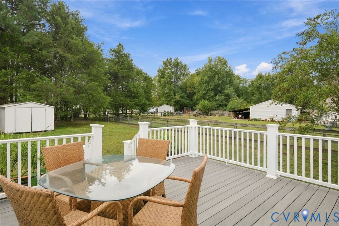 194 Poplar Road Aylett, VA 23009 - Photo 34 of 48 Expansive outdoor deck with gray composite decking