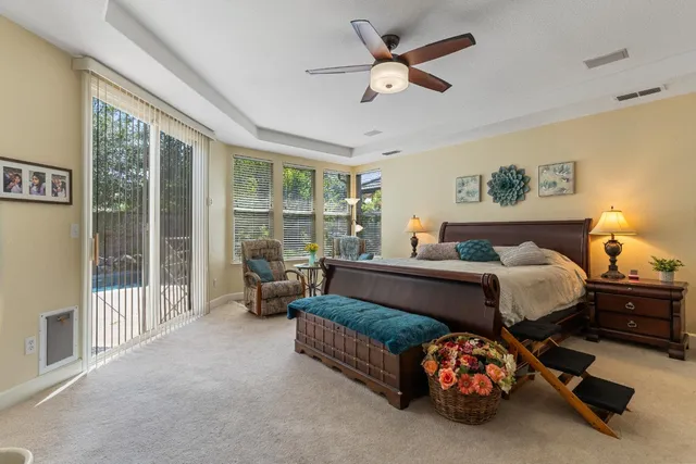 a bathroom with a sink vanity and a mirror