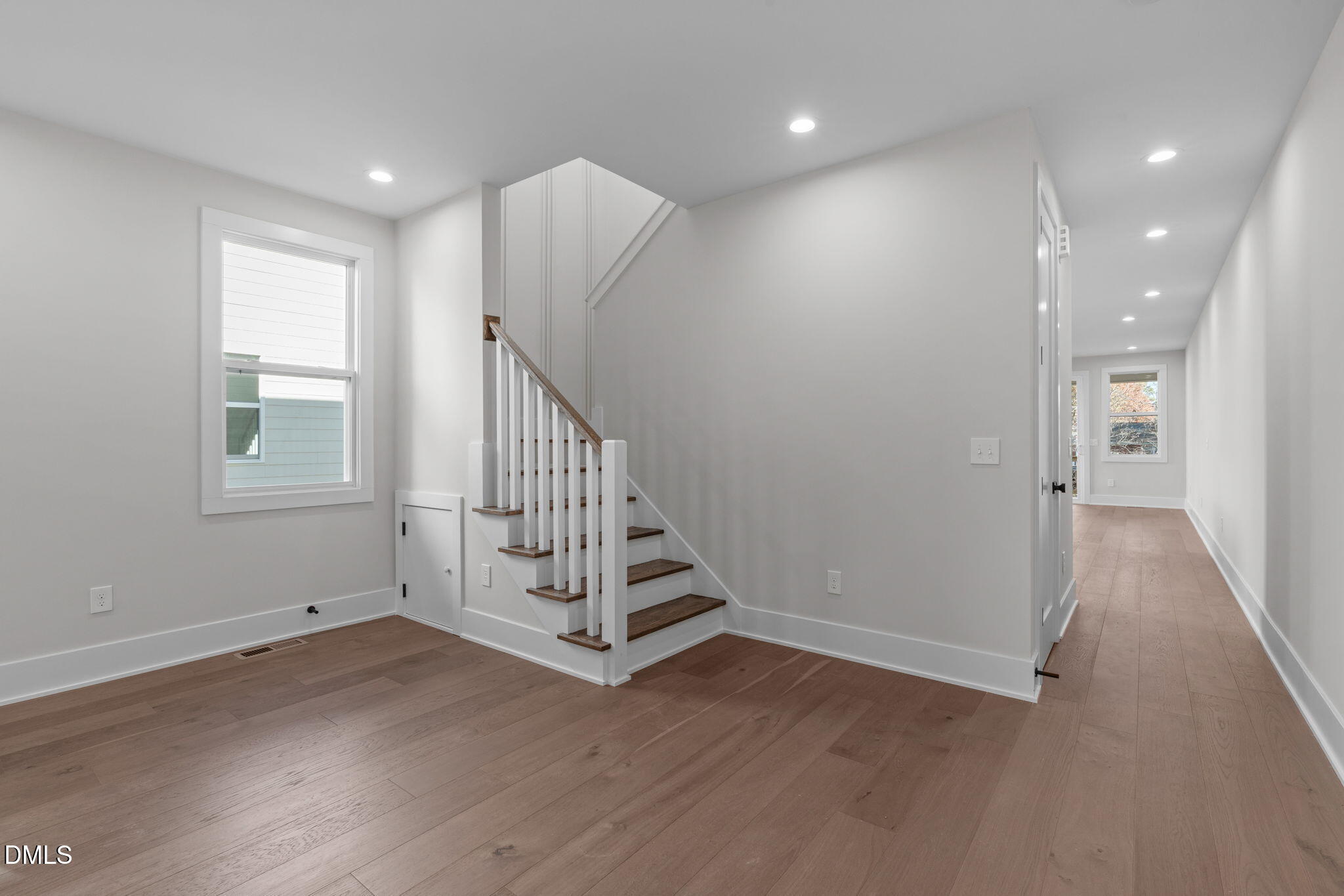 639 Conover Road, Unit A Durham, NC 27703 - Photo 12 of 49 a view of entryway with wooden floor and window