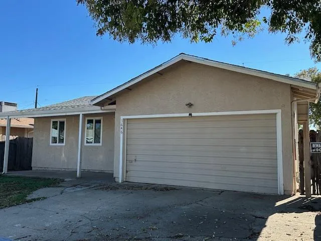 a backyard of a house