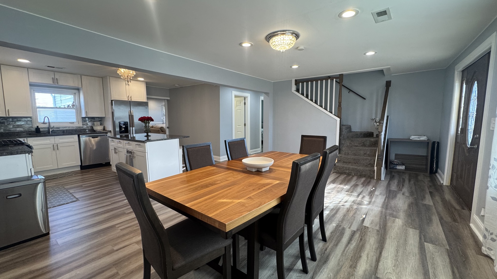 7700 West 83rd Street Bridgeview, IL 60455 - Photo 15 of 37 a dining room with furniture and wooden floor