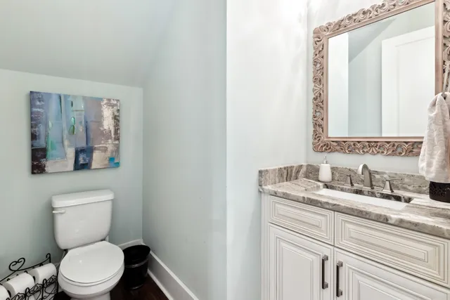 a outdoor living space with furniture and a potted plant