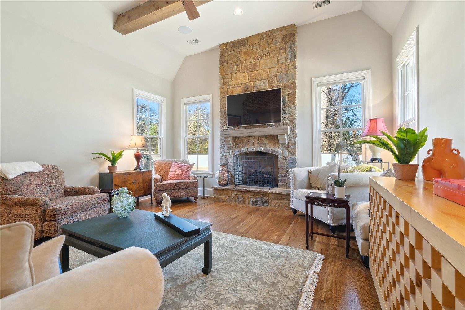 5140 Shady Grove Road Memphis, TN 38117 - Photo 19 of 39 a living room with furniture fireplace and a flat screen tv