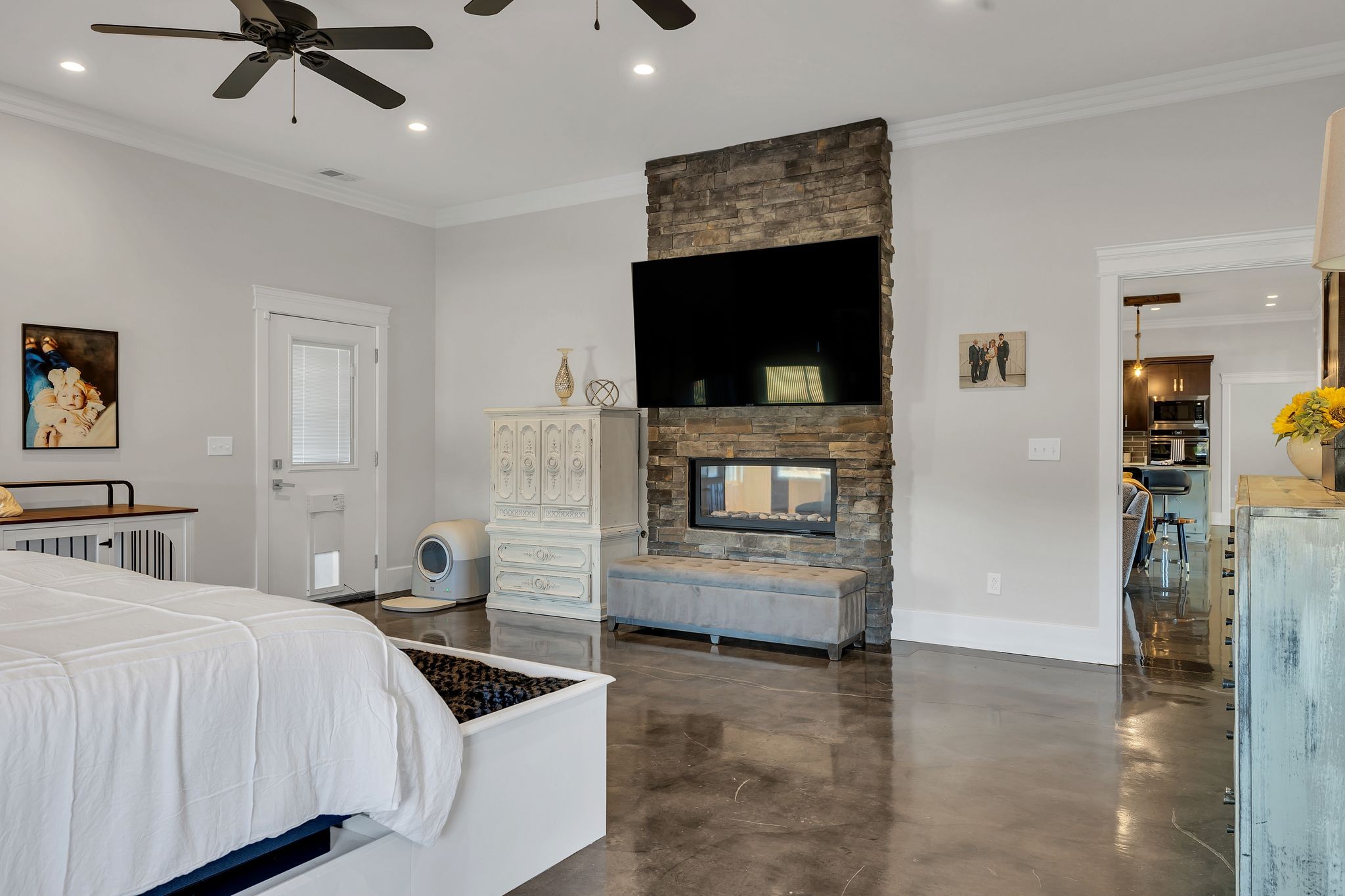 8200 Mona Road Murfreesboro, TN 37129 - Photo 20 of 73 a bedroom with a bed and a flat screen tv