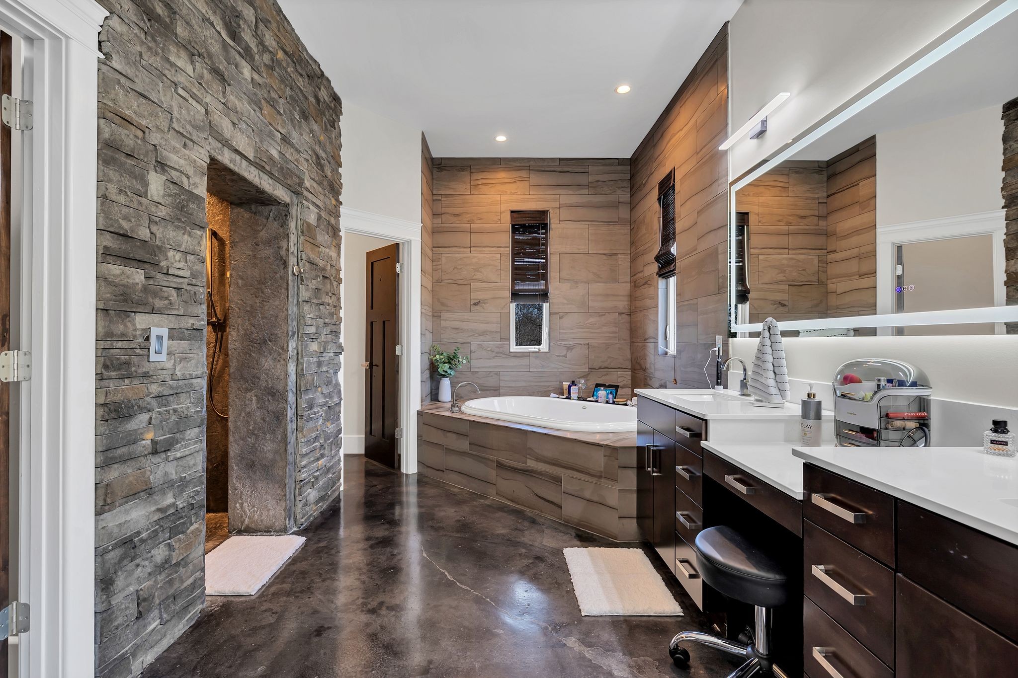8200 Mona Road Murfreesboro, TN 37129 - Photo 21 of 73 a bathroom with a double vanity sink a toilet and shower