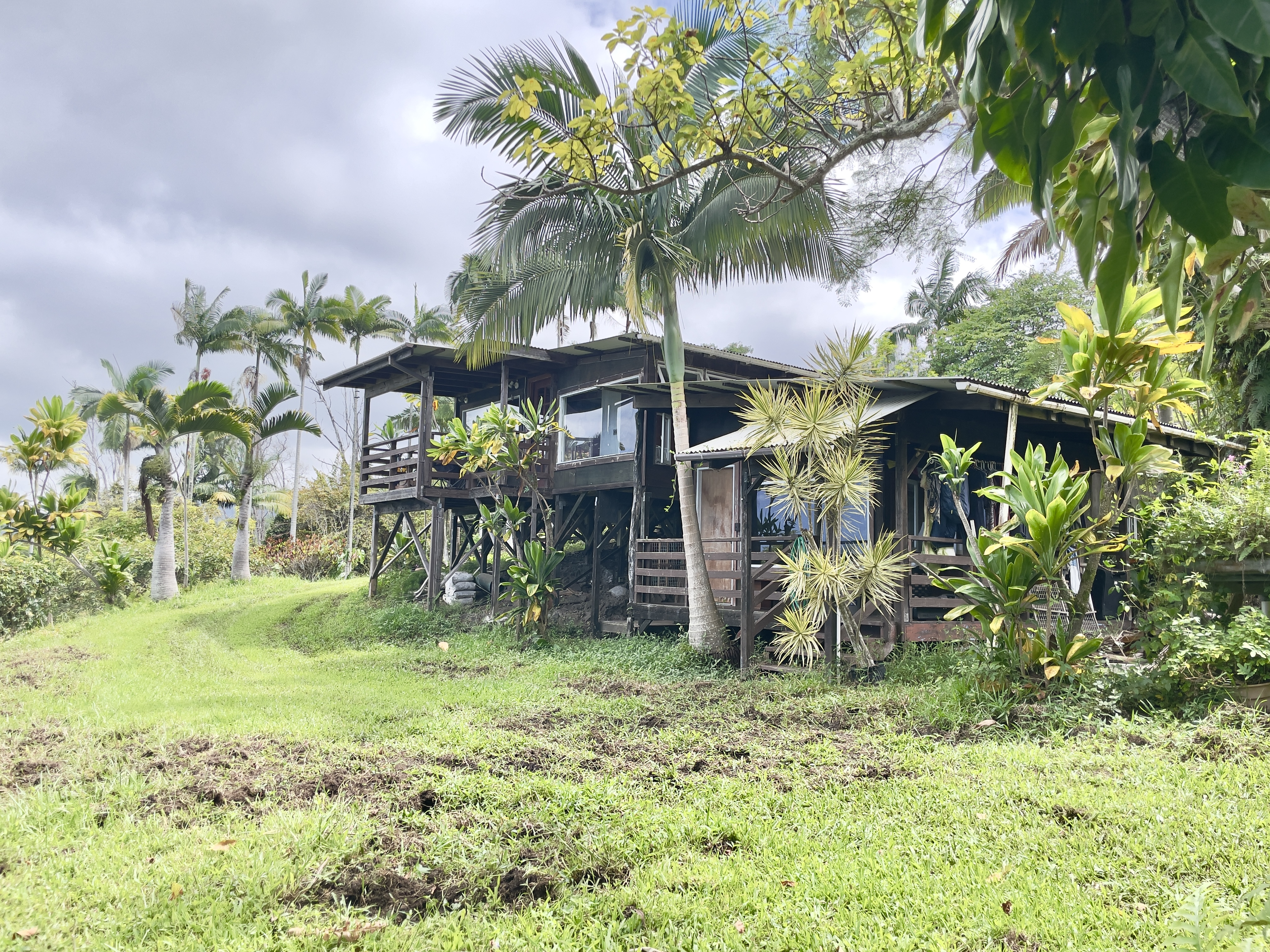 84-539 Telephone Exchange Road Captain Cook, HI 96704 - Photo 12 of 30 a backyard of a house with lots of green space