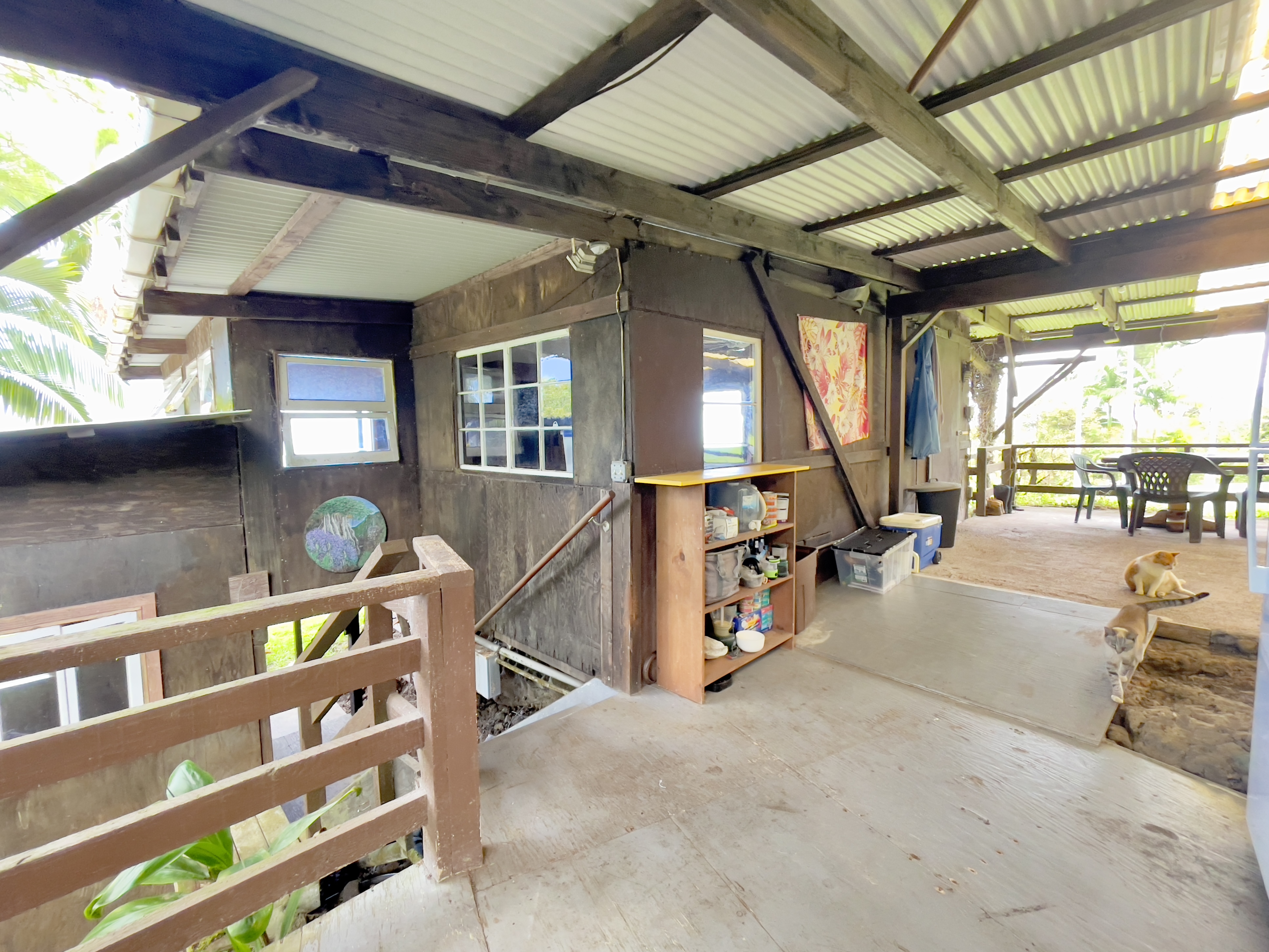 84-539 Telephone Exchange Road Captain Cook, HI 96704 - Photo 9 of 30 a view of a porch with furniture and a view of the porch