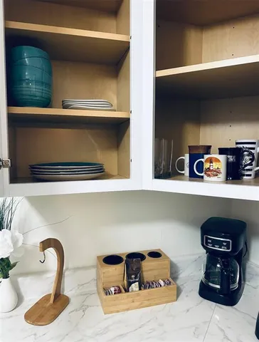 a table with potted plants on top of it