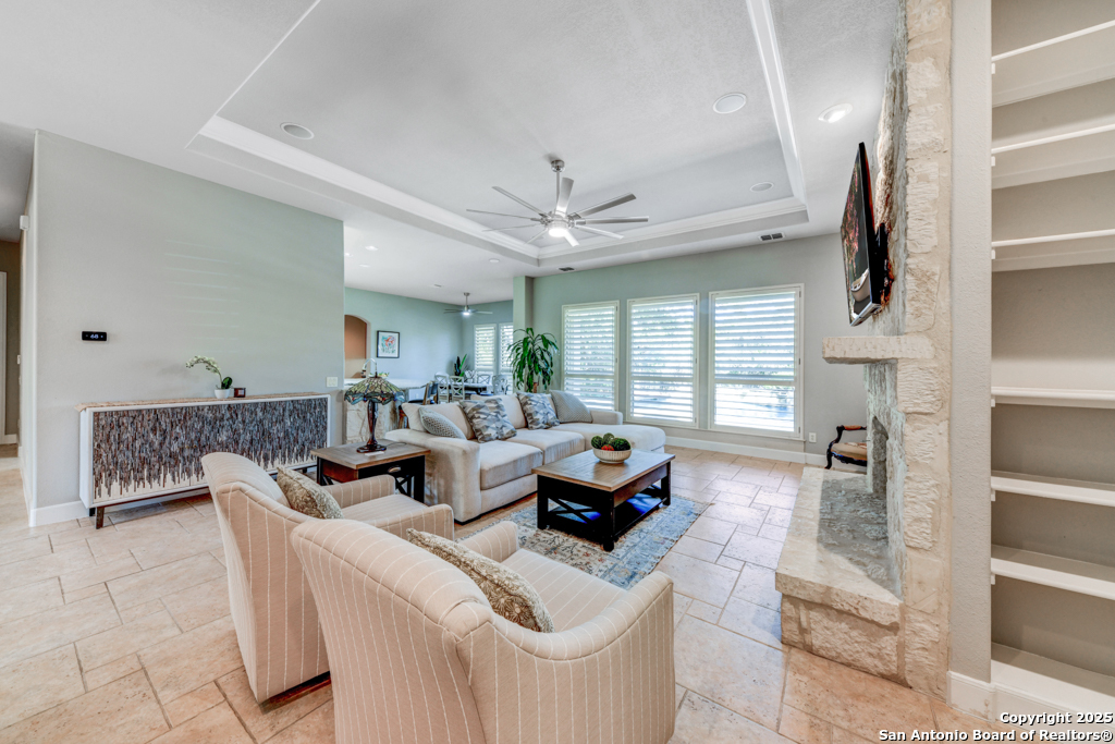 142 Candelaria Helotes, TX 78023 - Photo 9 of 53 a living room with furniture and a large window