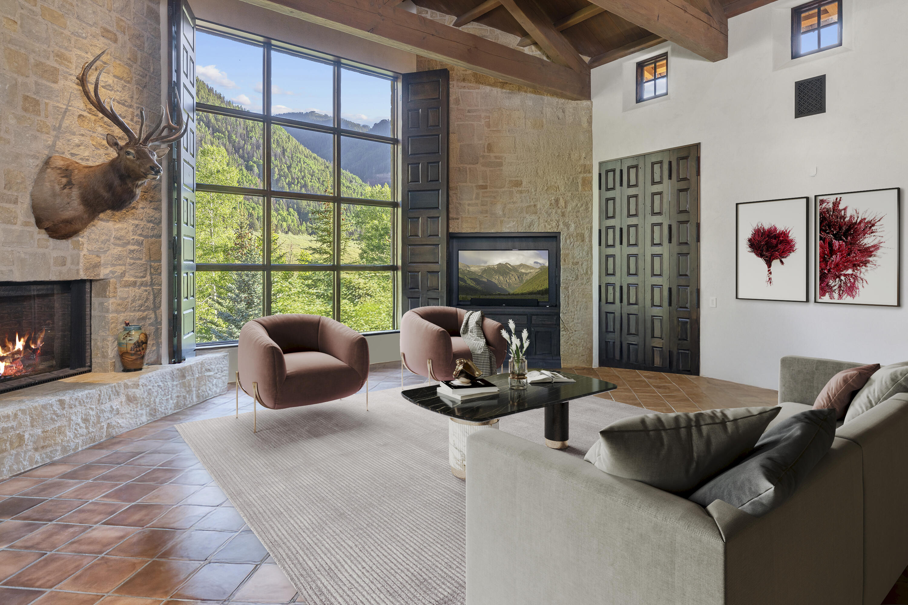 180 Liberty Bell Lane Telluride, CO 81435 - Photo 42 of 57 Great Room - Virtually Staged