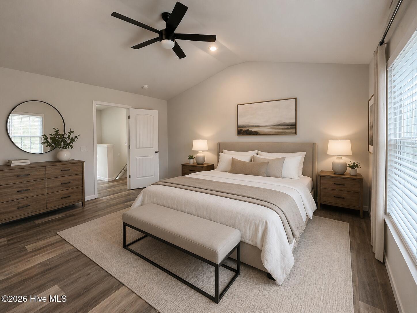 424 Poppleton Drive Hampstead, NC 28443 - Photo 21 of 40 Virtually staged Master bedroom