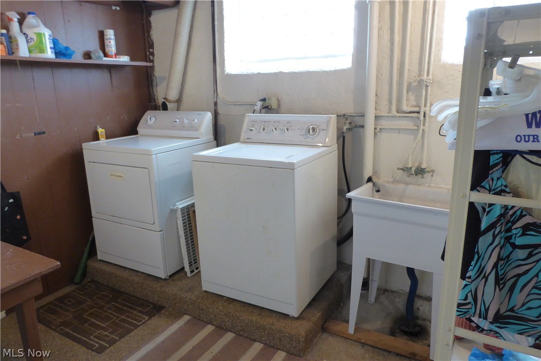 496 Babbitt Road Euclid, OH 44123 - Photo 29 of 31 Lower Level Laundry Room with Glass Block Windows ...