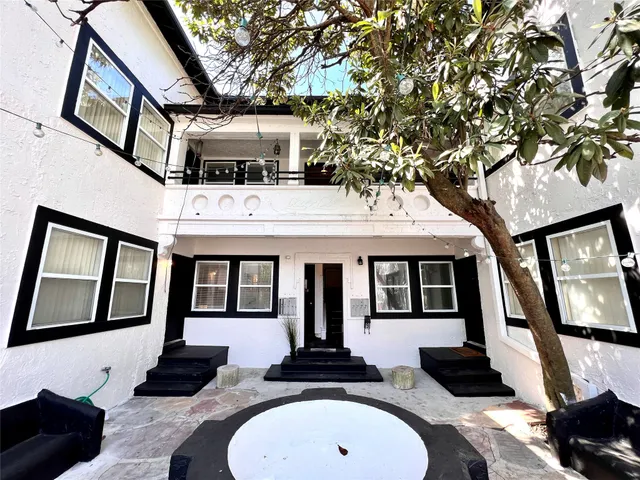 a front view of a house with entryway