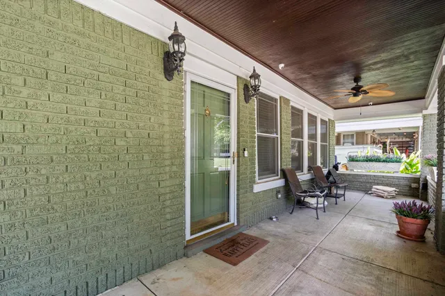 a outdoor space with chairs