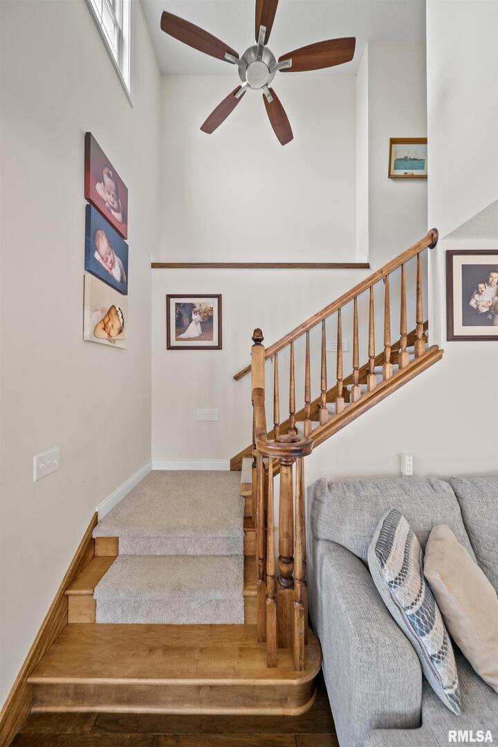 300 2nd Avenue Hampton, IL 61256 - Photo 18 of 32 a view of entryway and hall with wooden floor