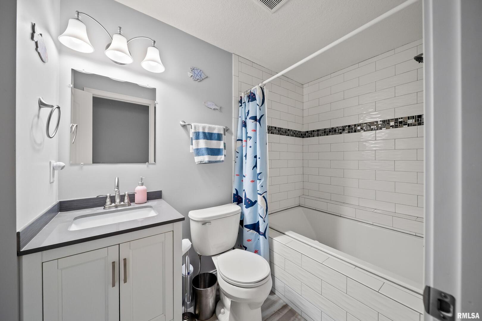 300 2nd Avenue Hampton, IL 61256 - Photo 21 of 32 a bathroom with a sink a toilet and shower