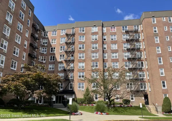 a front view of a building