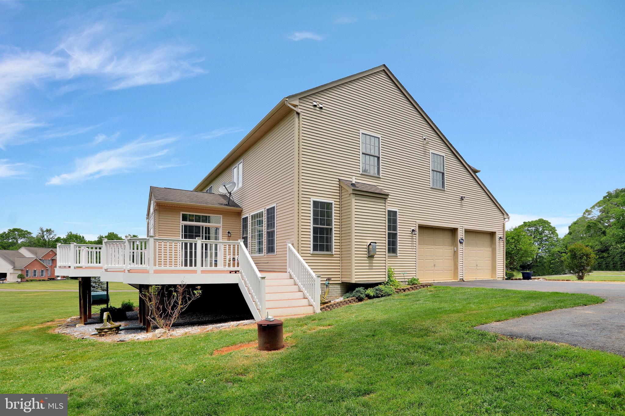 9404 Stottlemeyer Road Boonsboro, MD 21713 - Photo 65 of 81 Rear; Sun / Breakfast Porch - Spacious Deck!