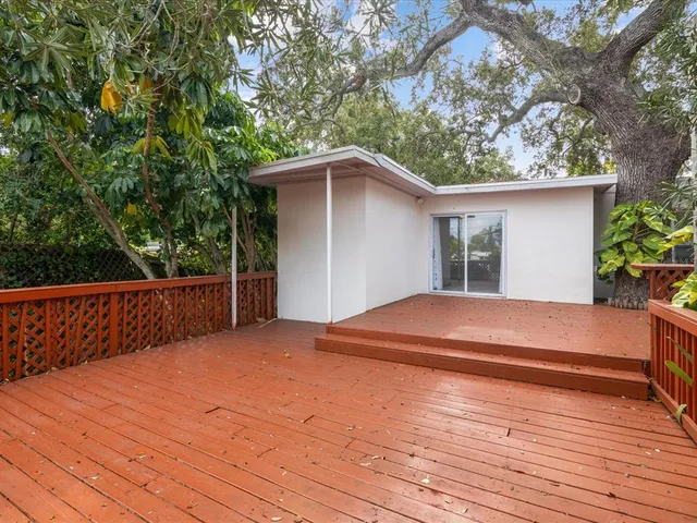 a view of outdoor space and deck